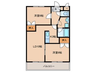 ヴｨレッジ稲垣の物件間取画像